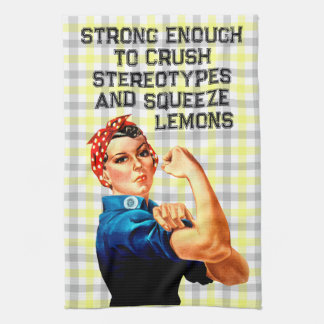 Riveter Lemon Gingham Kökshandduk