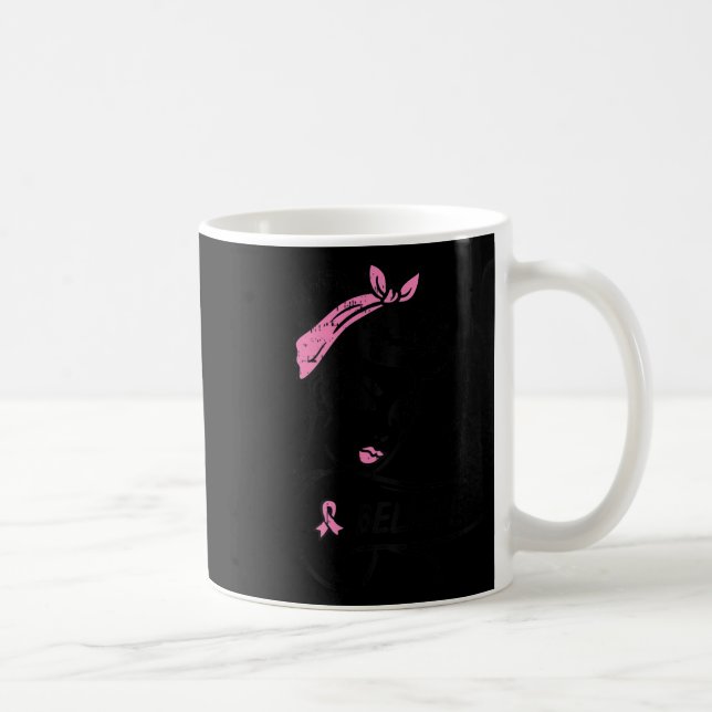Riveter Rosa Ribbon Breast Cancer Awarenes Kaffemugg (Höger)
