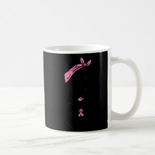 Riveter Tro Fighting Bröstcancer Medvetenhet W Kaffemugg