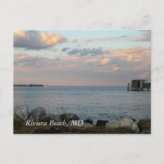 Riviera Beach, MD - POST-KORT Vykort