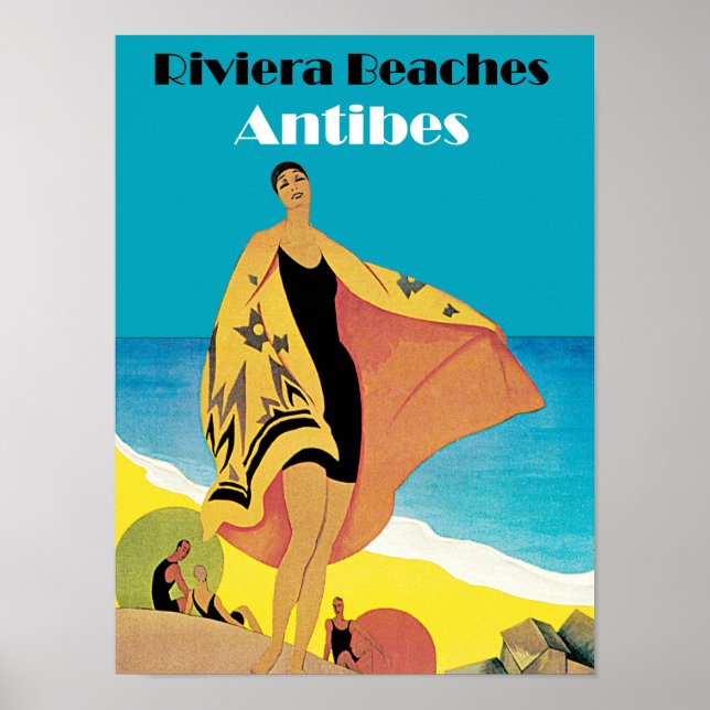 Riviera Beacher ~ Antibes Poster (Framsidan)