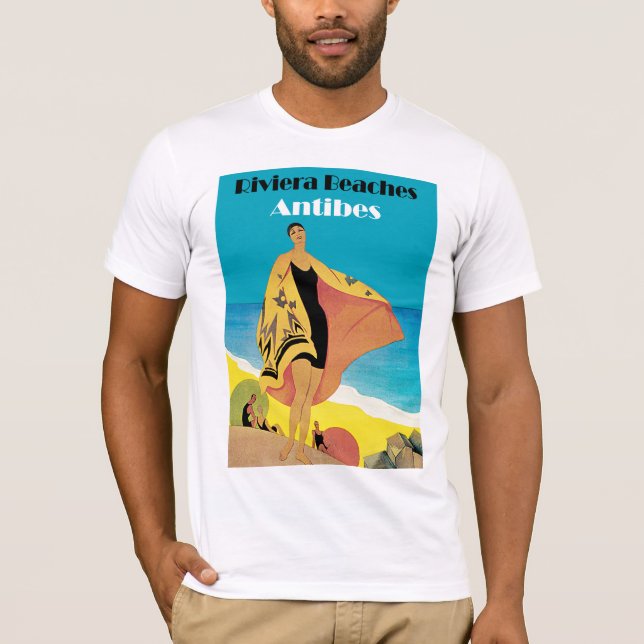 Riviera Beacher ~ Antibes T Shirt (Framsida)