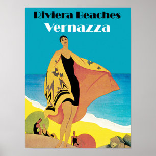 Riviera Beacher ~ Vernazza Poster