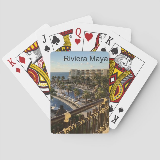 Riviera Maya Cancun Mexico - klassiker som leker Casinokort (Baksidan)