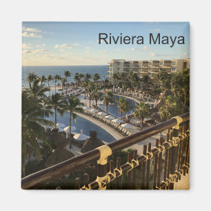 Riviera Maya Cancun Mexico - kvadrera magneten Magnet