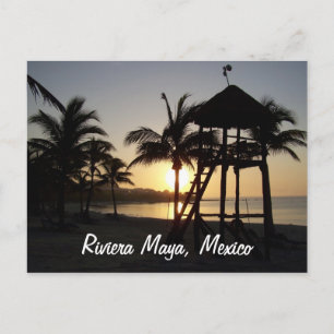 Riviera Maya Cancun, Mexiko Karibiskt vykort