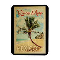 Riviera Maya Handflatan Träd Vintage resor