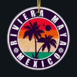 Riviera Maya Mexico Handflatan Träd Vintage Souven Julgransprydnad Keramik<br><div class="desc">Riviera Maya Mexico Vintage 60-talet Souvenirs. Riviera Maya Beach Mexico - Retro Tropical Handflatan Träd under 60-talet - Souvenirs Vintage gör en underbar jul- eller födelsedagspresent till fläkt av Riviera Maya Beach. Rundsommarbesöket är en gåva till perfekten älskare och det tropiska destinationsorten fläkt. - Du kan enkelt anpassa och anpassa...</div>