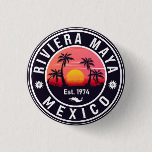 Riviera Maya Mexico Retro Sunset Souvenirs 60 Knapp
