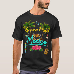 Riviera Maya Mexiko Beach Summer Handflatan Sol se T Shirt