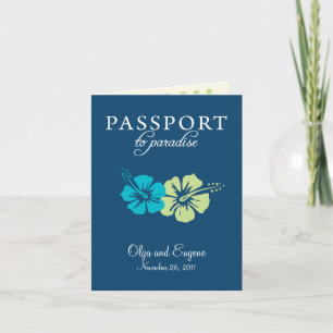 Riviera Maya Passport Bröllopsinbjudan Inbjudan