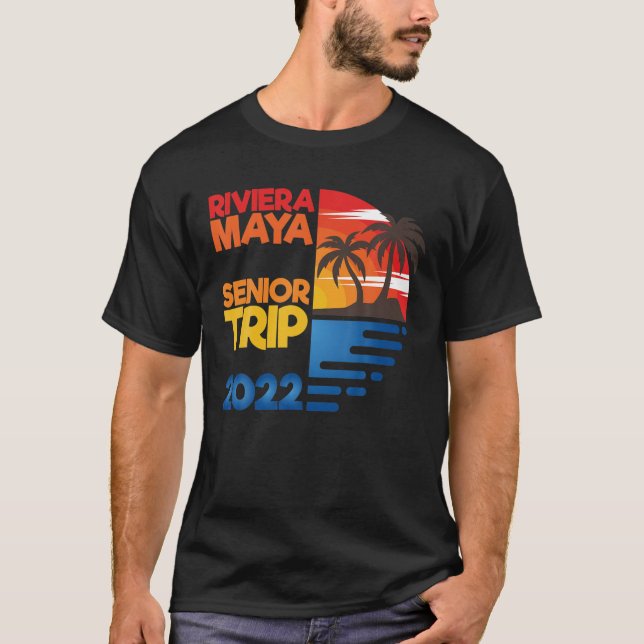 Riviera Maya Senior Resa 2022 Matchig Group Design T Shirt (Framsida)
