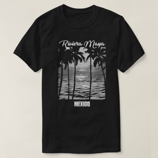 Riviera Maya Souvenir Meico Reminder T Shirt (Design framsida)
