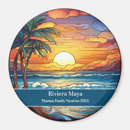 Riviera Maya Strand Semester Magnet