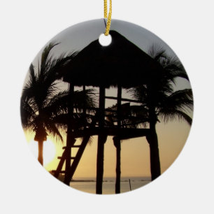 Riviera MayaCancun Mexico Gel Mousepad Julgransprydnad Keramik