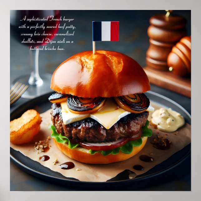 Riviera Rhapsody Burger Poster (Framsidan)