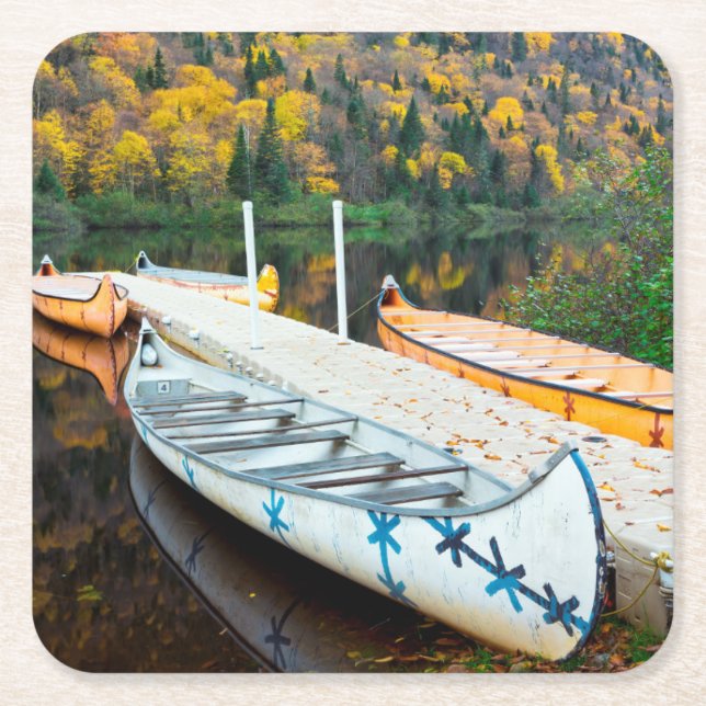 Rivière Jacques-Cartier | Rabaskas skeppsdocka Underlägg Papper Kvadrat (Framsidan)