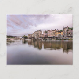 Rivière Saône i Lyon Frankrike-vykort Vykort