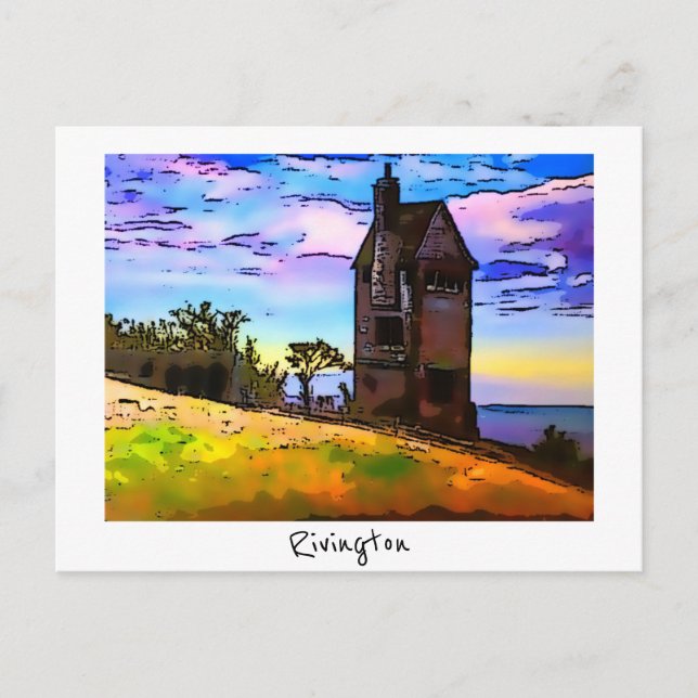 Rivington Pigeon Torn Leverhulmes Garden Horwich Vykort (Framsida)