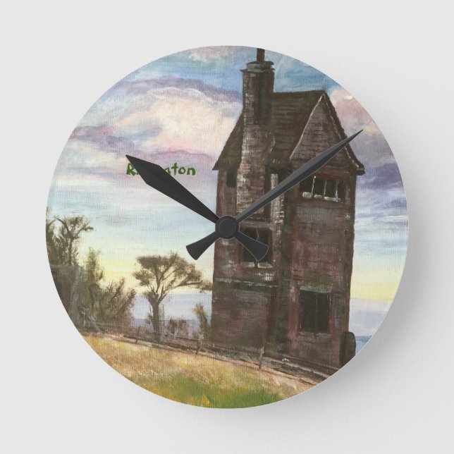 Rivington Pigeon Tower   Rund Klocka (Framsida)