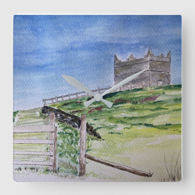 Rivington Pike Beacon   Fyrkantig Klocka (Framsida)