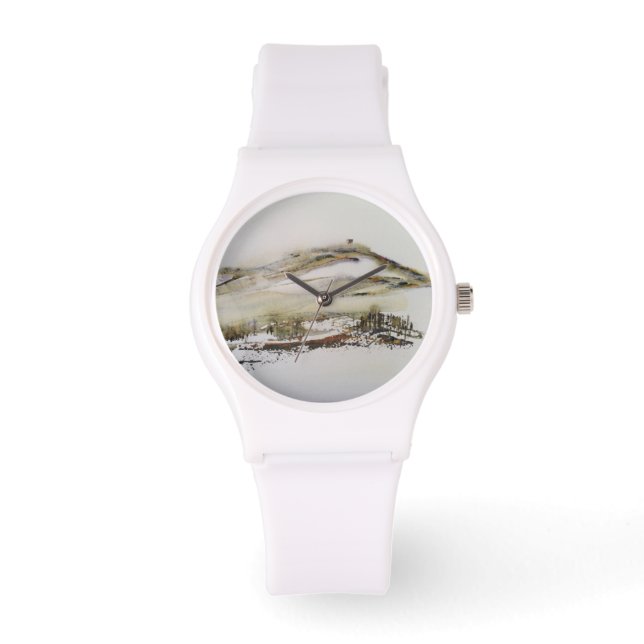 Rivington pike Horwich Watercolor Armbandsur (Framsida)