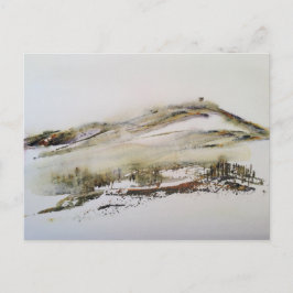 Rivington pike Horwich Watercolor Vykort