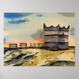 Rivington Pike Lookout Torn Poster