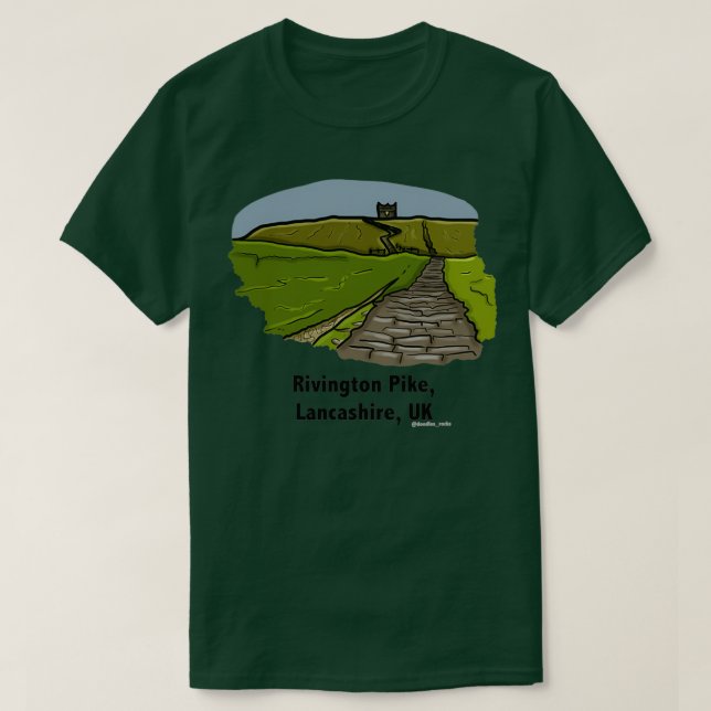 Rivington Pike T Shirt (Design framsida)