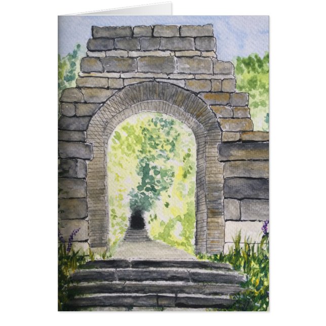 Rivington Terraced Gardens Archway Hälsningskort (Framsidan)