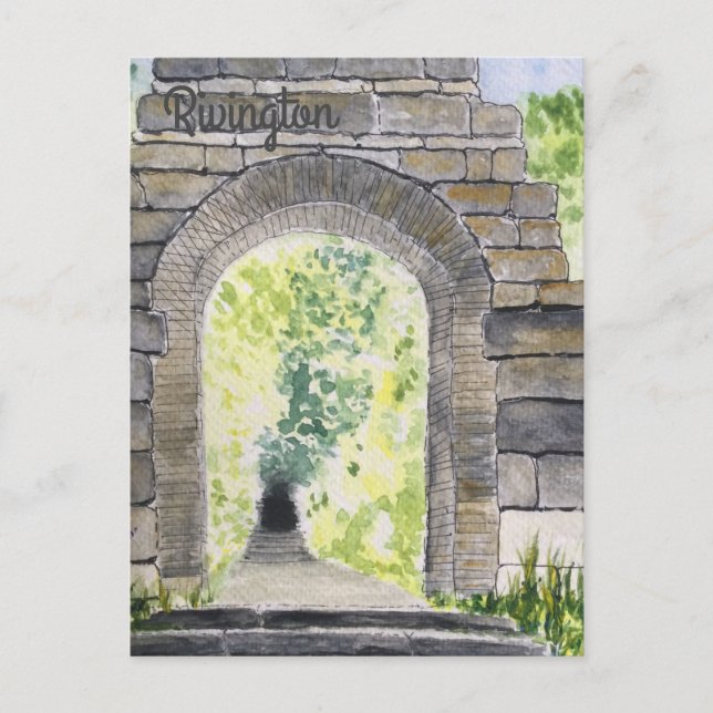 Rivington Terraced Gardens Archway Vykort (Framsida)