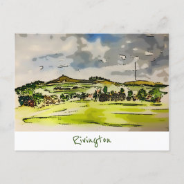 Rivington Winter Backe liggande vykort