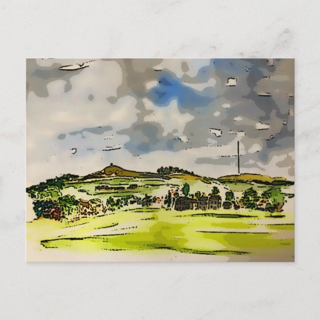 Rivington Winter Backe liggande Vykort (Framsida)