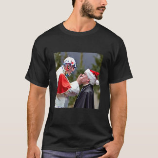 Rivlig Konstig vid jul påven Santa Clau T Shirt