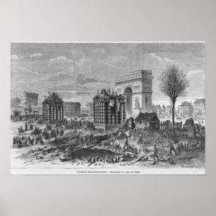 Rivning av de Paris barriärerna Poster