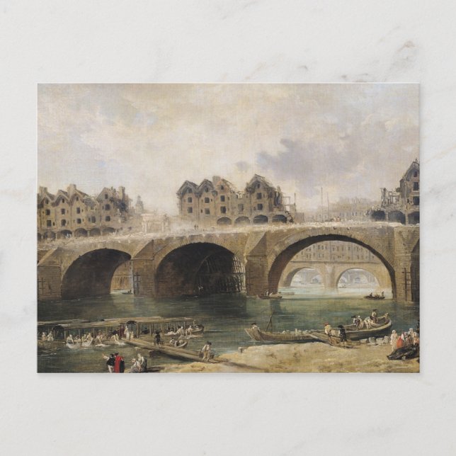 Rivning av hus vykort (Framsida)