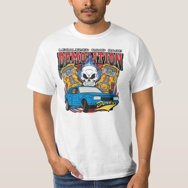 Rivning Derby Tee Shirt (Framsida)