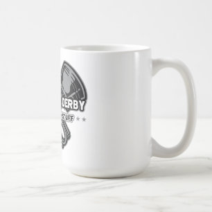Rivning födda Derby som bryter saker Kaffemugg
