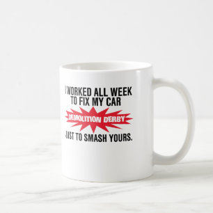 RivningDerby dundersuccé din bil Kaffemugg
