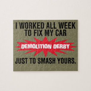 RivningDerby dundersuccé din bil Pussel