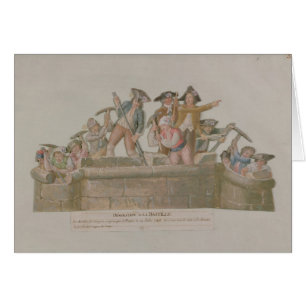 Rivningen av bastillen, Juli 1789 Hälsningskort