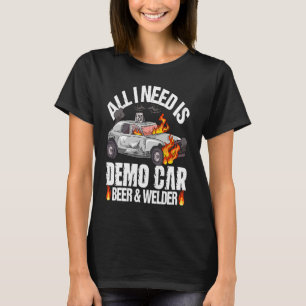 Rivningsderbybilar offert för en demo-derby-körnin t shirt