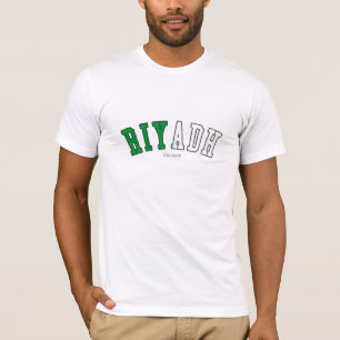 Riyadh i färger för Saudiarabien medborgareflagg Tee Shirt