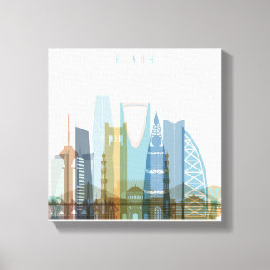 Riyadh, Saudiarabien City Skyline Canvastryck