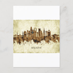 Riyadh Saudiarabien Cityscape Inbjudan Vykort