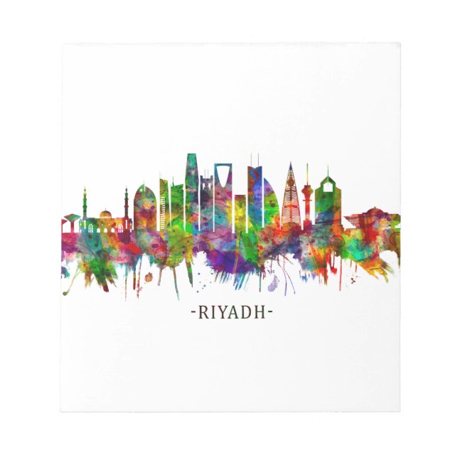 Riyadh Saudiarabien Skyline Anteckningsblock (Framsida)