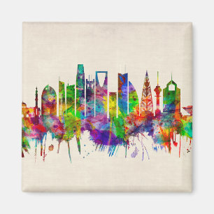 Riyadh Saudiarabien Skyline Magnet