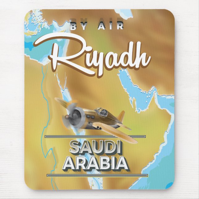 Riyadh Saudiarabien vintage reseaffisch Musmatta (Framsidan)