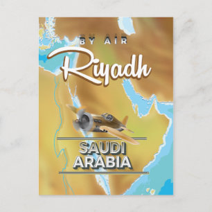 Riyadh Saudiarabien vintage resor poster Vykort