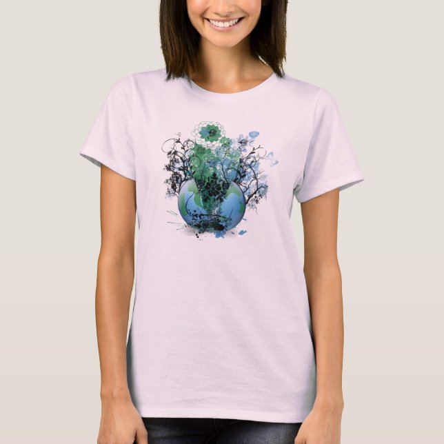 Riyah-Li Designer Earth Tee Shirt (Framsida)